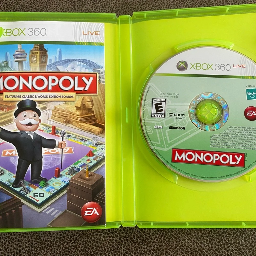 Monopoly (Microsoft Xbox 360, 2008, EA)